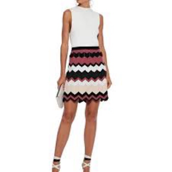 Diane von Furstenberg (DVF) Stripe Stretch Knit Skirt - Picture 8 of 9